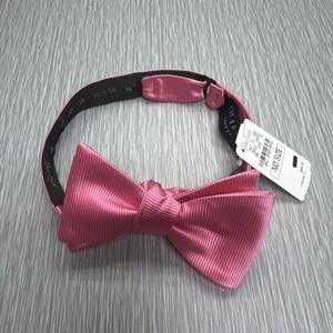 Ted Baker London Pink Silk Bow‎ Tie Adjustable Pre-Tied Formal Wedding Accessory